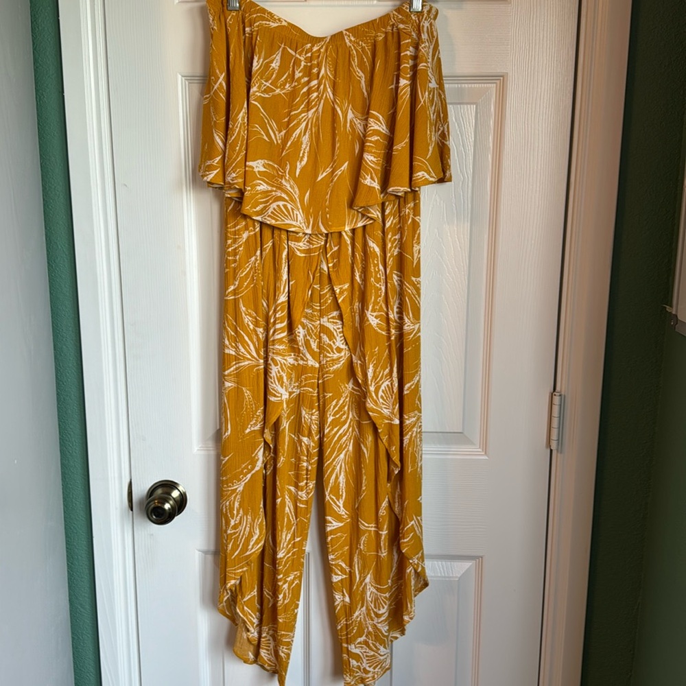 Summer Deep Yellow Romper, Size S
